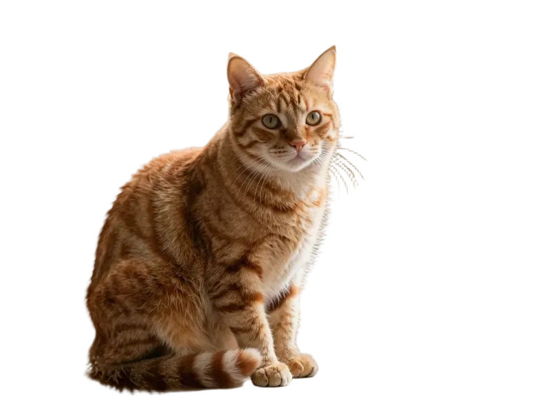 从窗台场景中抠出的猫