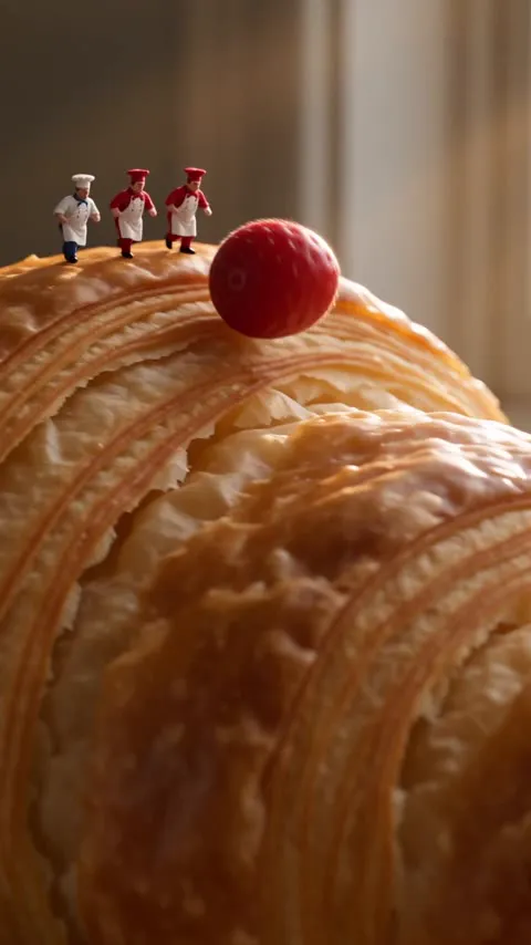 AI-generated video: Croissant Chase — Tiny Pastry Chefs